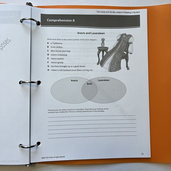 BJU Press Reading 5 Quests Student Handouts Homeschool Curriculum 452391 - Picture 15 of 16